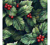 Carta da Parati Autoadesiva Effetto Frutto Rosso Foglie Verdi Adesivo Murale in Plastica Impermeabile Retro Fiori Carta a Contatto da Staccare e Attaccare Rotolo di Pellicola Rimovibile 44x500 cm