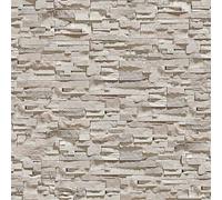 Carta da parati autoadesiva effetto pietra, 44 x 600 cm, effetto luce e ombra, pellicola decorativa rimovibile per mobili e armadi a muro