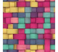 Carta da Parati Autoadesiva Trama Consistenza Decorativo Sfondo 44x1000 cm Retro Fiori Geometrico Carta da Parete Adesivo Vinile Tessuti non tessuti Soggiorno Camera Da Letto Bagno