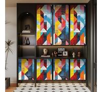 carta da parati bagno 44 X100Lcm Arte Dei Graffiti Geometrici Colorati carta da parati cameretta Design floreale elegante, ideale per camere da letto e zone relax, con effetto rilievo naturale Z261744