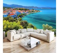 Carta da parati Bellissimo Città Oceano Fotomurali non tessuti, Colore moda Decorazione da Muro, 250 x 175 cm Moderno Poster Gigante Design Carta per la casa in bagno