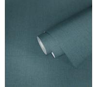 Architects Paper Carta da parati in tessuto non tessuto Absolutely Chic effetto tessuto, 10,05 m x 0,53 m, blu metallizzato, Made in Germany 369763 36976-3