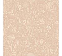 Carta Da Parati Blush Woodland Grandeco Con Animali Carini Per Stanza