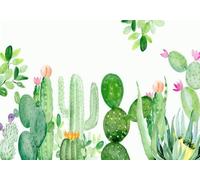 Carta Da Parati Cactus 3d Tessuto Non Tessuto Fotografia Murale Con Piante Tropicali E Cactus Per Tv 430cmx300cm Camera Da Letto Soggiorno Sfondo