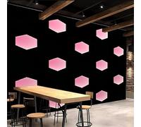 carta da parati camera da letto 250x180cm Geometria Del Diamante Rosa carta da parati bambini Grande stampa su tela effetto pittura a olio, senza cuciture, perfetta per studio domestico EB24-792