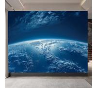 carta da parati camera da letto 250x370cm Cielo Notturno Planetario carta da parati per mobili Tela murale con giunzione invisibile, ottima per soggiorno elegante o area lettura EB24-10738