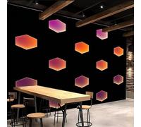 carta da parati cameretta 250x420cm Geometria Del Rombo Arancione carta da parati soggiorno Composizione murale senza wallpaper, su tela senza giunture, per loft o studio EB24-801