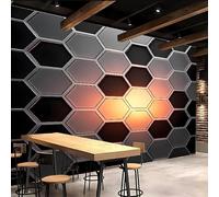 carta da parati cameretta 350x260cm Geometria Del Rombo Al Tramonto carta da parati bambini Decorazione murale in tela, effetto olio, montaggio continuo per pareti di grandi dimensioni EB24-669