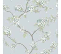 Carta Da Parati Cherry Blossom Blu Holden 14214 Per Pareti Di Casa Eleganti