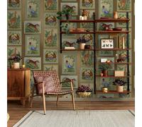 Carta Da Parati Con Animali Holden Decor 14270 Oro Multi Tropicale Lavabile