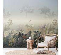 Carta Da Parati Con Animali Motivo Della Giungla - Colorata, Blu, Verde