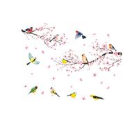 Carta da parati con decalcomanie di rami di albero per sfondo TV interno