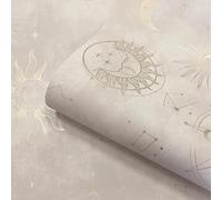 Carta da Parati Crema Oro Spazio Sole Cielo Celeste Holden Camera Vivaio 14252