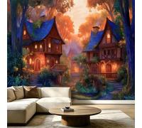 Carta da parati da parete con fiabe da sogno, carta da parati fotografica, per camera da letto e soggiorno, decorazione poster 150 x 105 cm (larghezza x altezza), stampa artistica di alta qualità con