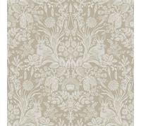 Carta da Parati Damascata Classico Floreale Bosco Animali Metallico - Vari
