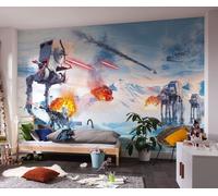 Carta Da Parati Di Star Wars Hoth Showdown 400x250 CM Non-Tessuta Muro Cinema