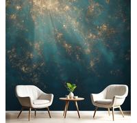 Carta Da Parati Effetto 3D Oceano Soleggiato 250X175Cm Fotomurali Seta Verde Acqua, Decorazione Poster Arte Murale Texture Astratta Per Casa Ufficio Camera Da Letto Soggiorno