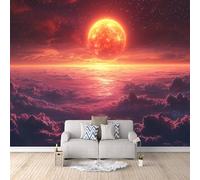 Carta Da Parati Effetto 3D Pianeta Misterioso 150x105 cm Fotomurali Non Tessuto, Universo Galassia Decorazione Poster Arte Murale Moderna per Casa Ufficio Camera Da Letto Soggiorno.