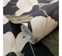 Carta Da Parati Erismann Secret Garden Fairy Blossom Nera 1050815 53cm Rotolo