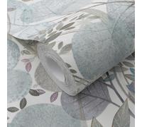 Carta Da Parati Erismann Secret Garden Blu Grigio 1050624 Vinile