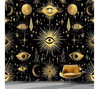 Carta Da Parati Fantasia Occhi Misteriosi Modello Misterioso Dell'Occhio Dorato 3D Fotomurale - Poster Gigante Da Parete Per Camera Da Letto, Soggiorno,Corridoio - Decorazione Murale 400 X 280 Cm