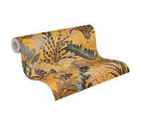 Carta Da Parati Floreale Nala Cape Town Metropolitan Stories 2 A.S. Création Carta da parati tessuto non tessuto 10.05 m x 0.53 m Marrone Giallo Verde Prodotto in Germania 378601 37860-1