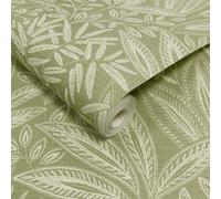 Carta Da Parati Foglia Sahara Verde Salvia Modello Crown Codice M1780