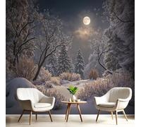 Carta Da Parati Foresta Antica 350×256Cmgrigio Tessuto Di Seta Murale Alla Decorazione Da Muro Gigante Design Carta Per Pareti Fantasia E Mistero Aspetto Concreto Natura