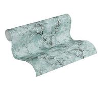 Carta Da Parati Foresta New Walls Cosy & Relax A.S. Création Carta da parati tessuto non tessuto 10.05 m x 0.53 m Verde Blu Grigio Prodotto in Germania 374203 37420-3