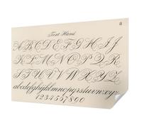 Carta da Parati Fotografica 104x70 cm per Soggiorno e Camera da letto Autoadesiva Antimacchia Decorazione della Parete Montaggio Murale Stampa di Alta Qualità - Scrittura calligrafica