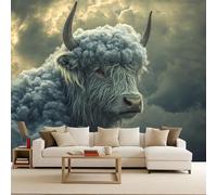 Carta da Parati Fotografica 150x105 cm Cielo Nuvole Cavallo Astratto Animale Effetti 3D Murale Moderna Non Tessuto Opaco Poster da Parete Per Camera da Letto Soggiorno Ufficio Decorazione Domestica