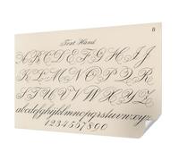 Carta da Parati Fotografica 152x104 cm per Soggiorno e Camera da letto Autoadesiva Antimacchia Decorazione della Parete Montaggio Murale Stampa di Alta Qualità - Scrittura calligrafica