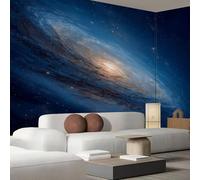 Carta da parati fotografica 3D Andromeda Galaxy, carta da parati murale in tessuto di seta spaziale, parete di sfondo per TV, camera da letto, soggiorno, 150 cm x 105 cm