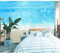 Carta Da Parati Fotografica 3D Sogno Mare Blu, 400x280cm Fotomurale Murale Decorazione Della Parete Soggiorno Carta Parati Fotomurali Moderna Camera Da Letto