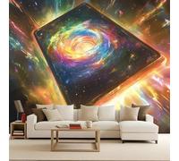 Carta da Parati Fotografica 400x280 cm Cielo Stellato Magia Tarocchi Effetti 3D Murale Moderna Non Tessuto Opaco Poster da Parete Per Camera da Letto Soggiorno Ufficio Decorazione Domestica
