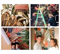 Carta da Parati Fotografica 416x254 cm per Soggiorno e Camera da letto Autoadesiva Antimacchia Decorazione della Parete Montaggio Murale Stampa di Alta Qualità - Scrittura calligrafica