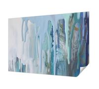 Carta da Parati Fotografica Adesiva 312x219 cm Autoadesiva per Soggiorno e Camera da letto Decorazione della Parete Antimacchia Stampa di Alta Qualità Montaggio Murale - Cascate blu