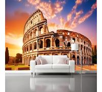 Carta da parati fotografica autoadesiva Stile tradizionale Colosseo Monumenti antichi per la casa per soggiorno, carta da parati staccabile e attaccabile murale per cameretta 350 x 256 cm
