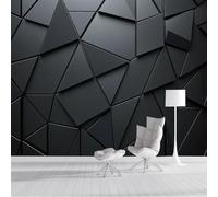 Carta Da Parati Fotografica Design Low-Poly 400L×280Acm, Tessuto Di Seta Effetti 3D Murale Astrazione Moderna Poster Decor Da Parete Per Soggiorno Ufficio Muro Di Sfondo