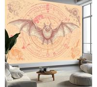 Carta da parati fotografica in tessuto non tessuto, motivo fantasy, antiche rune magiche, pipistrelli, decorazione per soggiorno, camera da letto, bagno, 300 x 210 cm (larghezza x altezza)
