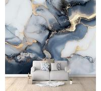 Carta da Parati Fotografica Marmo Astratto Bianco Design per Pareti Camera - Fotomurale Tessuto Non Tessuto Colla Non Inclusa 400x280 cm