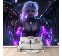 Carta Da Parati Fotografica non tessuto 400 × 280cm Stile Punk Murale alla Soggiorno Camera Decorazione da Muro XXL Poster Gigante Design Carta per pareti Ragazza Robot Del Futuro a-a-43005c-b