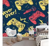Carta da parati fotografica - Tema giochi per feste 400 x 280 cm Carta da parati per cameretta dei bambini - Controller per videogiochi Decorazioni per la casa Poster di designer Realizza fotomurali
