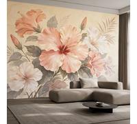 Carta Da Parati Fotografica Vintage Boho Floreale 3D Panoramica Xxl In Tessuto Non Tessuto Per Camera Da Letto, Soggiorno, Parete Tv, Decorazione Murale Moderna Boho Floreale 150 X 105 Cm (Larghezza
