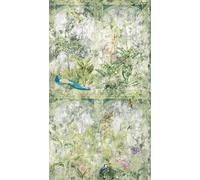 Carta da parati fotografica vintage - Livingwalls Verde - Carta da parati floreale su 2,80 m x 1,59 m - Carta da parati soggiorno moderna