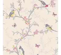 HOLDEN DECOR - Carta Da Parati Phoebe Birds Crema (98082) Nuova