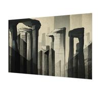 Carta da Parati in Fliselina 152x104cm Colla Inclusa per Soggiorno e Camera da letto Decorazione da Muro Facile da Pulire Stampa di Alta Qualità Montaggio Murale - Architettura grezza