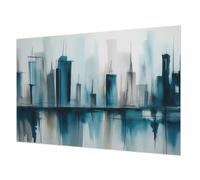 Carta da Parati in Fliselina 152x104cm Facile da Pulire Colla Inclusa Stampa di Alta Qualità per Soggiorno e Camera da letto Decorazione da Muro Montaggio Murale - Paesaggi urbani