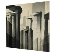 Carta da Parati in Fliselina 250x250cm Colla Inclusa per Soggiorno e Camera da letto Decorazione da Muro Facile da Pulire Stampa di Alta Qualità Montaggio Murale - Architettura grezza