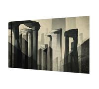 Carta da Parati in Fliselina 416x254cm Colla Inclusa per Soggiorno e Camera da letto Decorazione da Muro Facile da Pulire Stampa di Alta Qualità Montaggio Murale - Architettura grezza